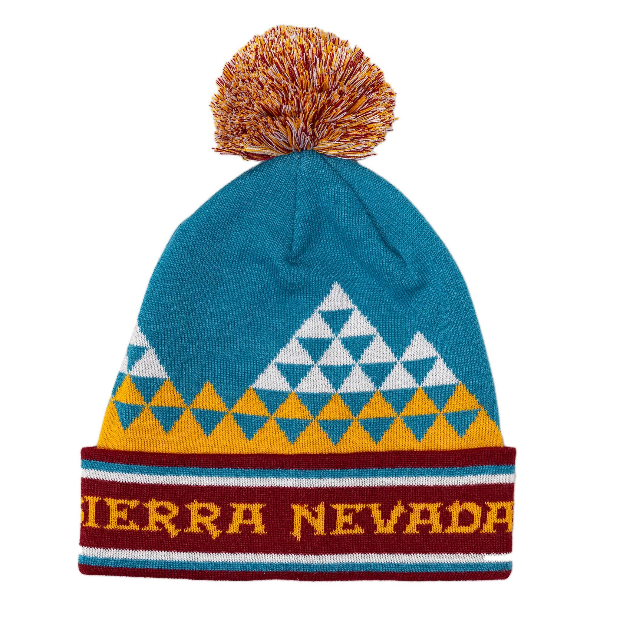 Sierra Nevada Brewing Co. Geo Mountain Pom Beanie - front view