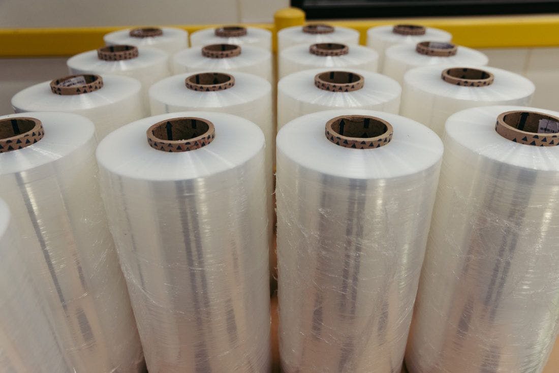 rolls of shrink wrap